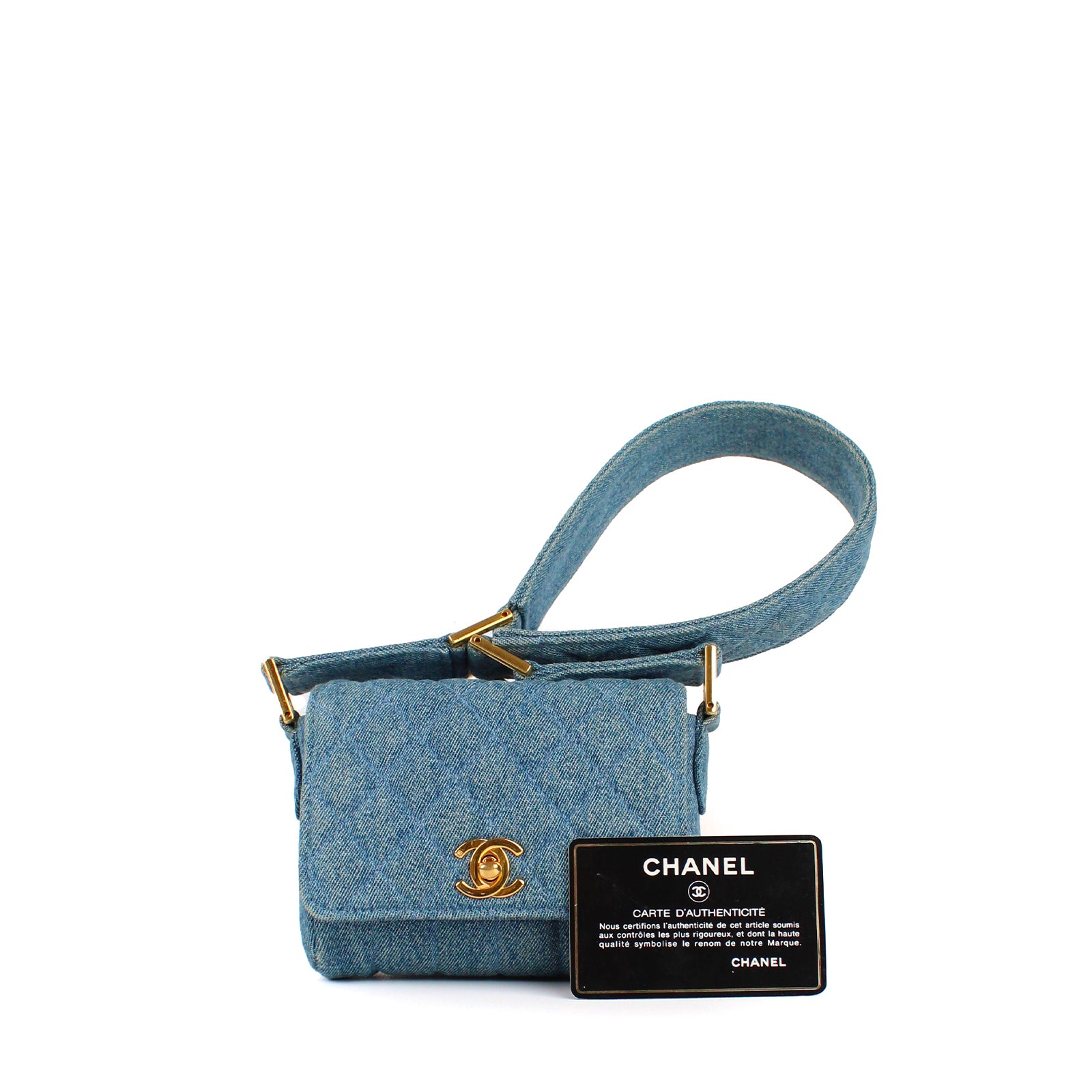 CHANEL - Sac Minaudière en denim vintage