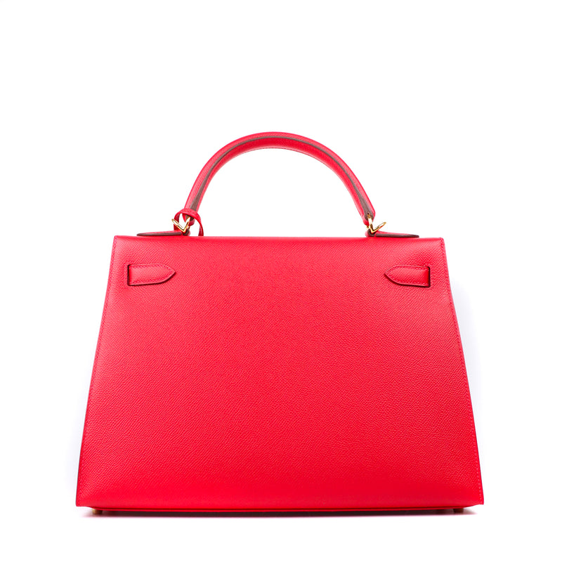 HERMÈS - Sac à bandoulière Kelly 32 en cuir epsom