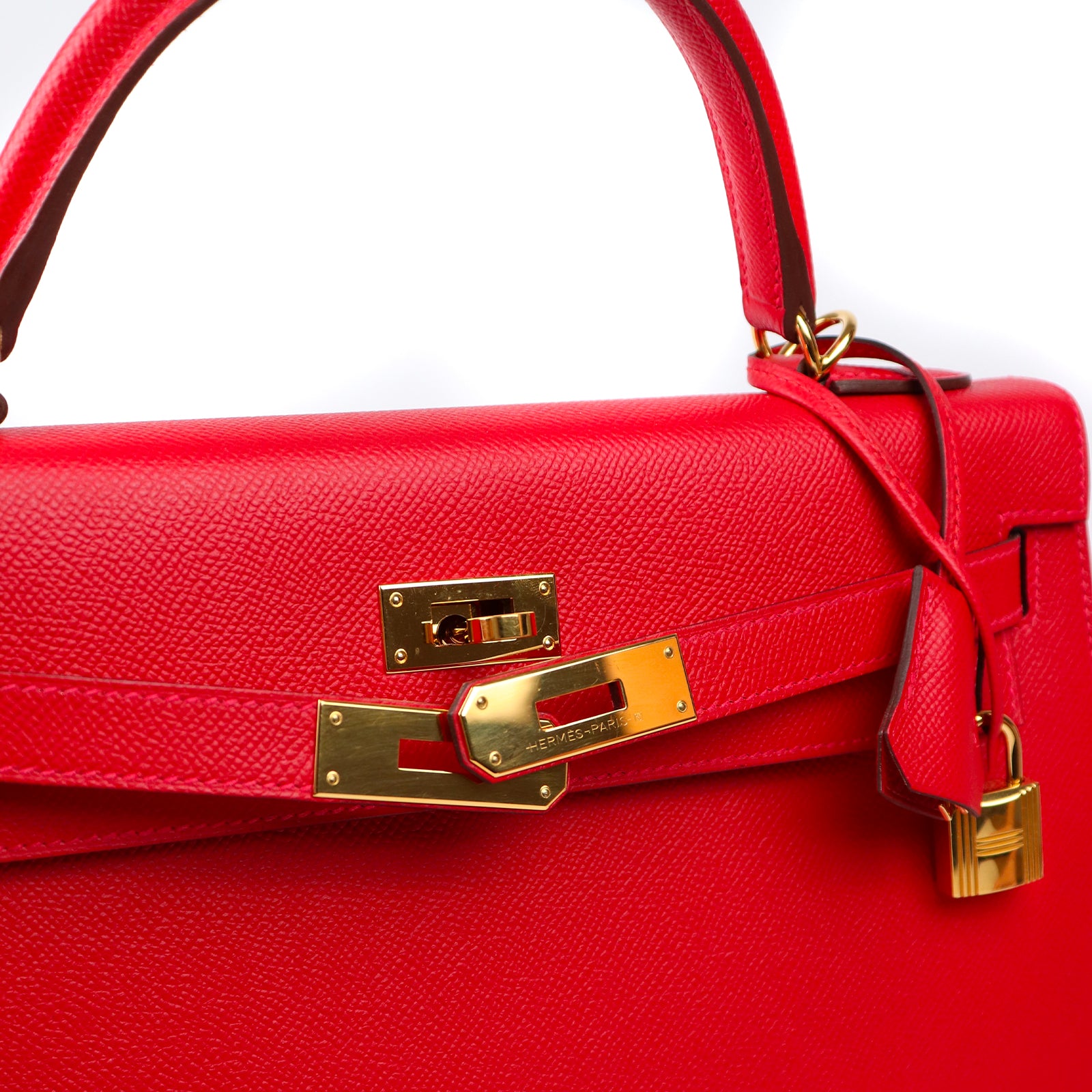 HERMÈS - Sac à bandoulière Kelly 32 en cuir epsom