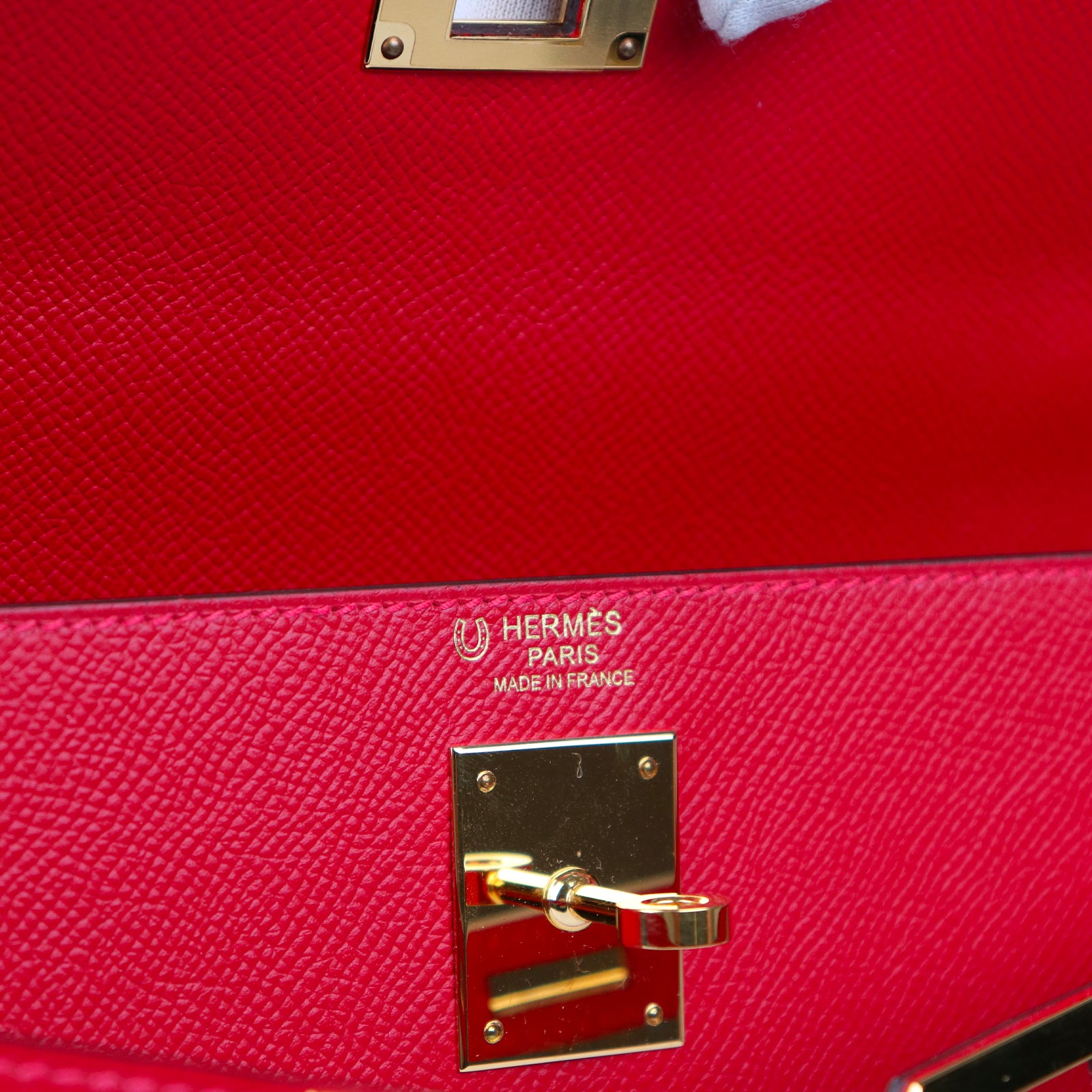 HERMÈS - Sac à bandoulière Kelly 32 en cuir epsom