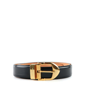 LOUIS VUITTON - Black leather belt (T100)