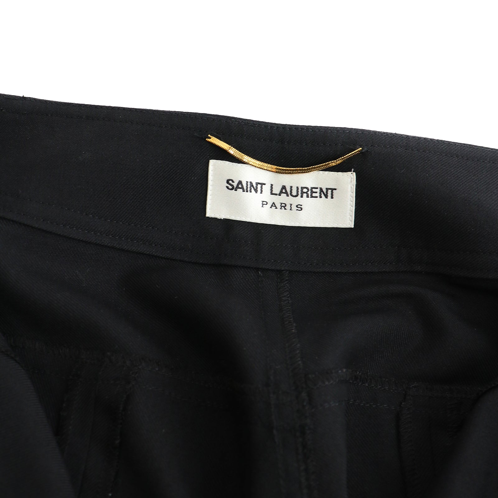 SAINT LAURENT - Pantalon en laine (T38)