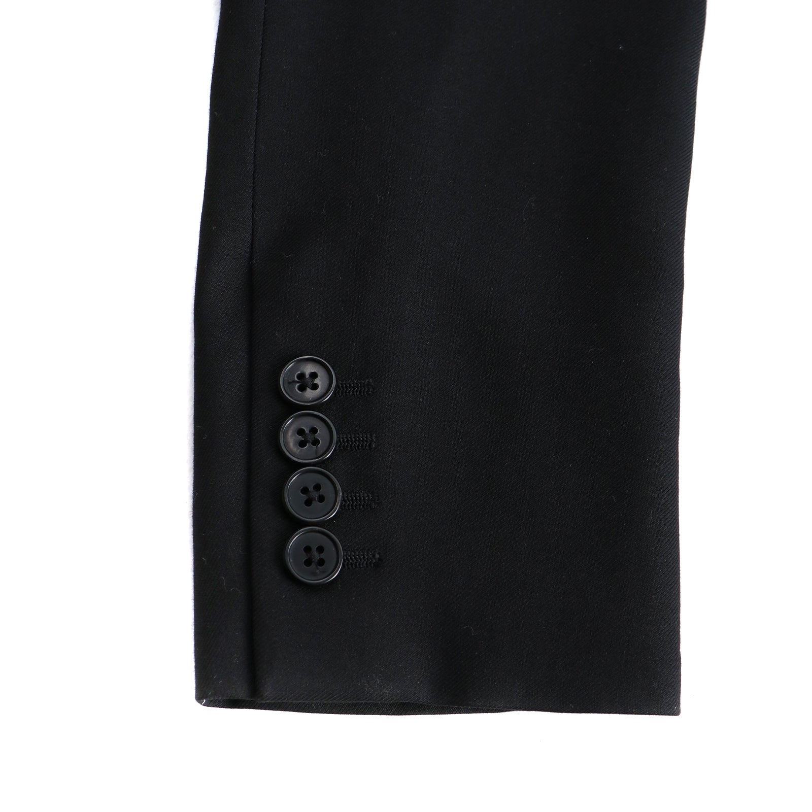 SAINT LAURENT - Veste en gabardine de laine (S)
