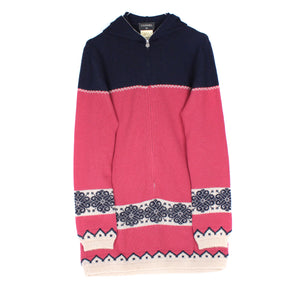 CHANEL - Long zipped wool sweater (T40)