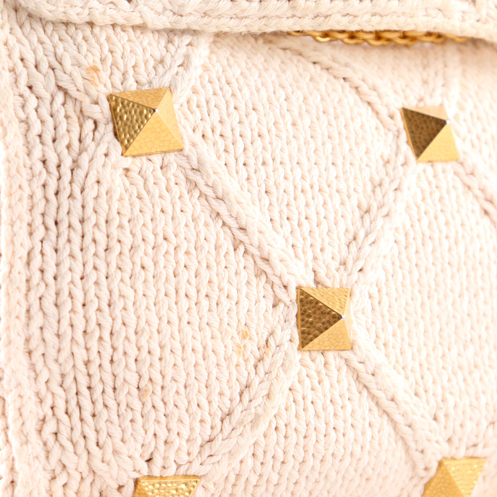 VALENTINO - Roman Stud mesh shoulder bag