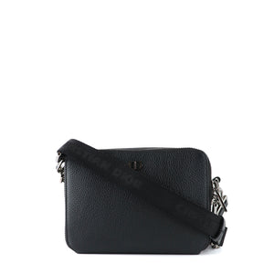 DIOR - Icon CD pouch in black grained leather