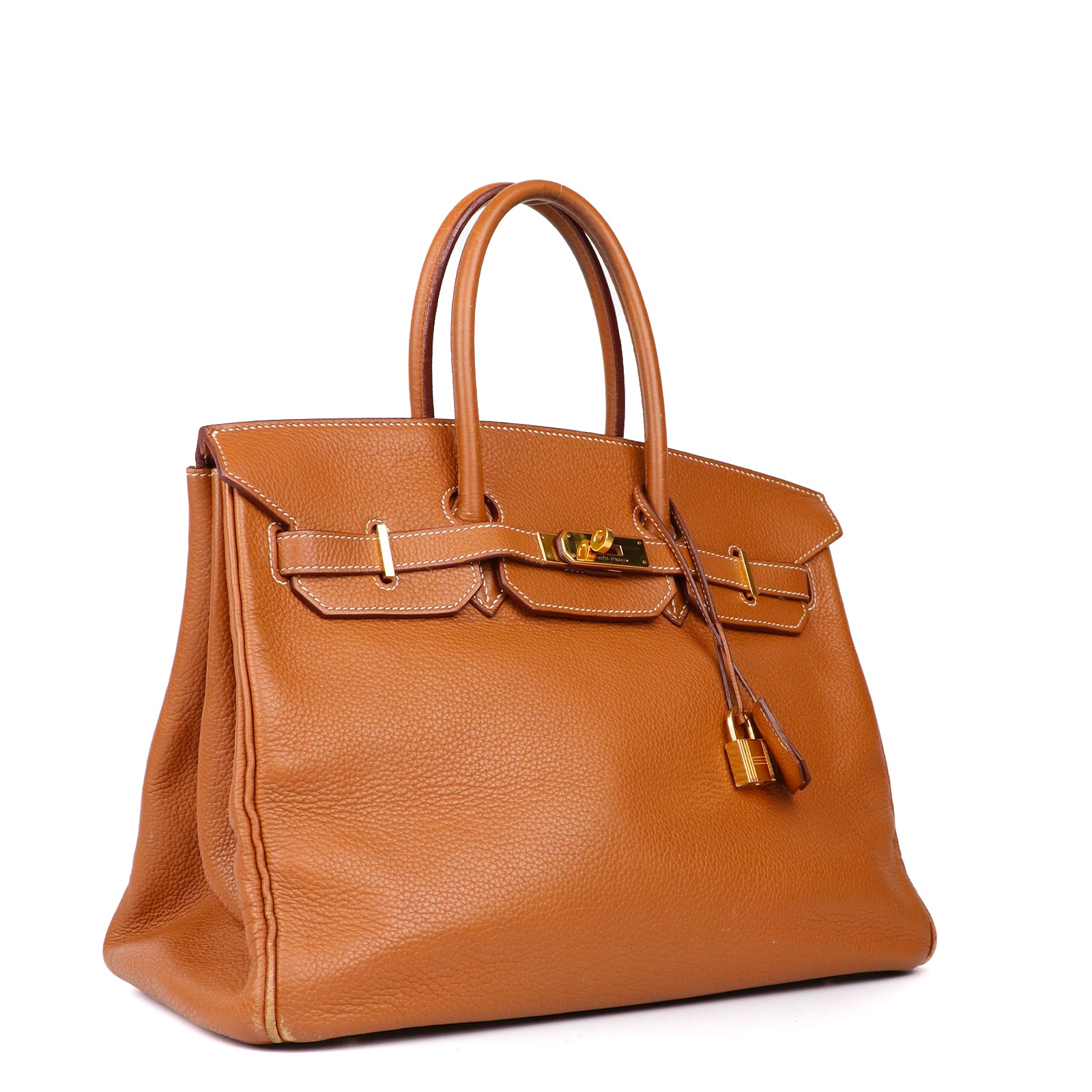 HERMÈS - Birkin 35 en cuir togo gold