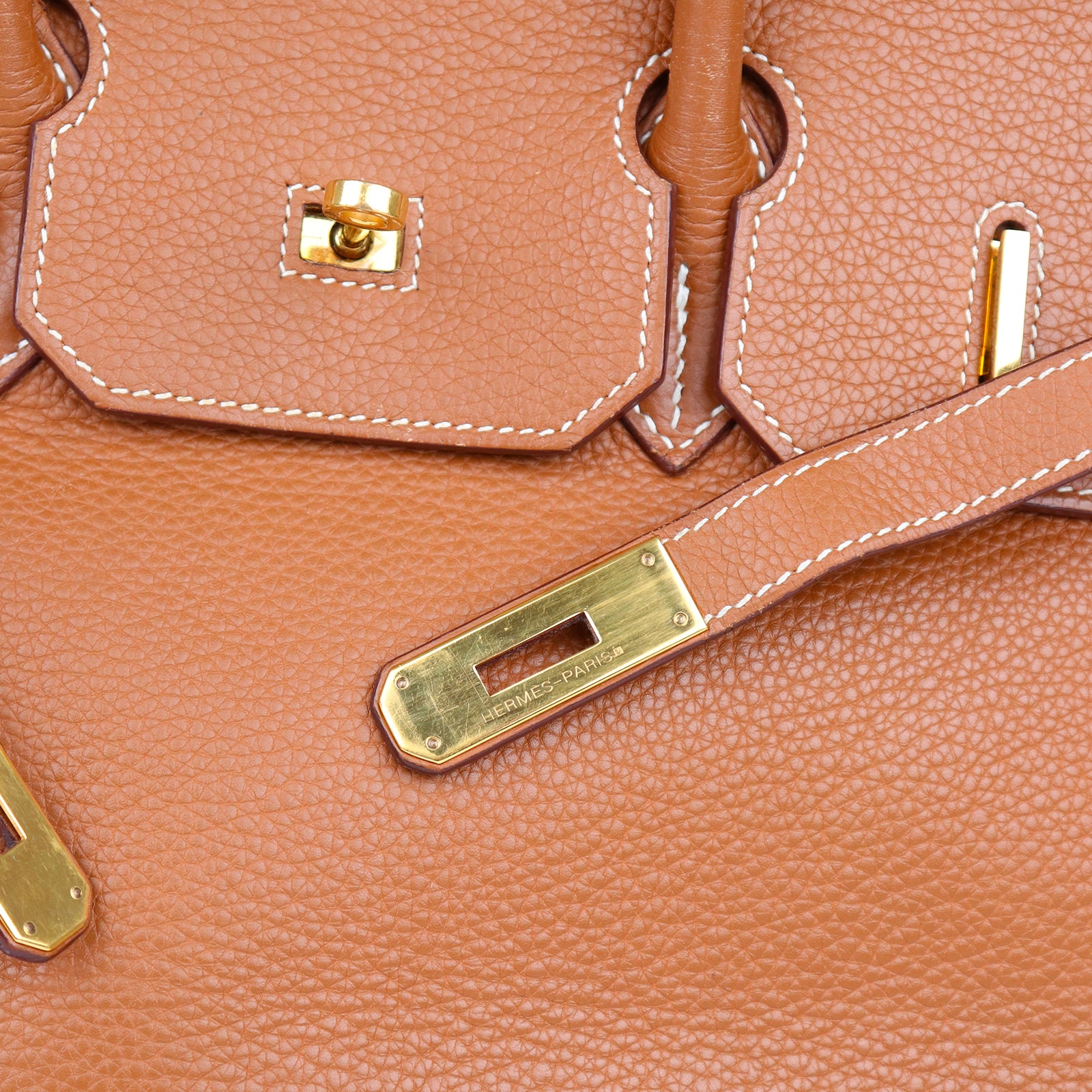 HERMÈS - Birkin 35 en cuir togo gold