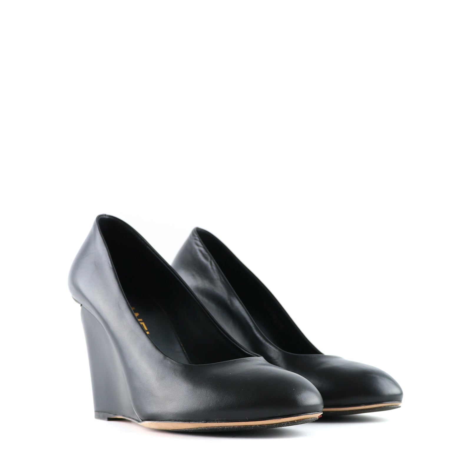 CHANEL - Wedge pumps with pearls (T37)