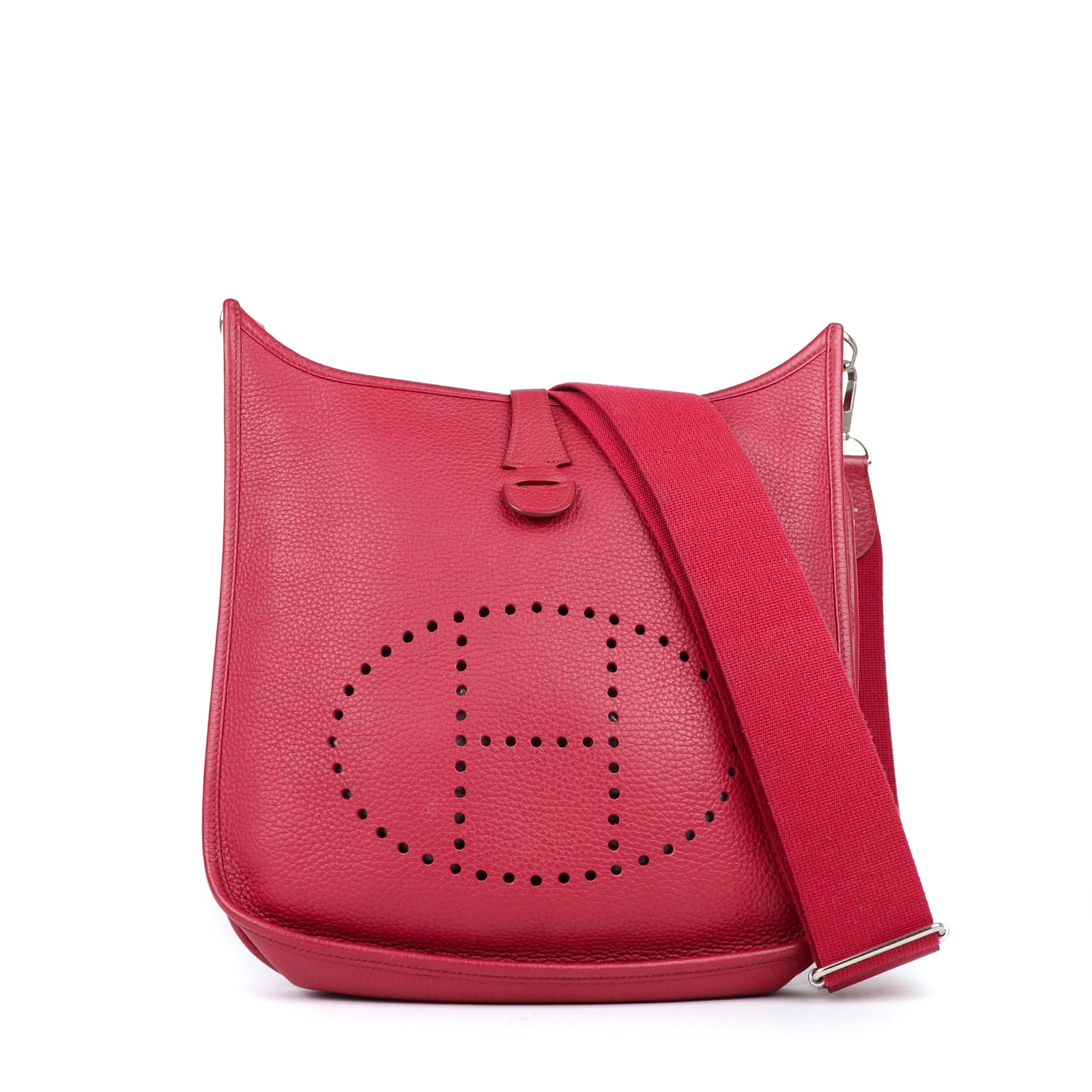 HERMÈS - Evelyne 29 III taurillon clemence garnet shoulder bag