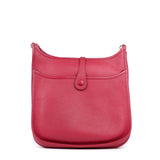 HERMÈS - Sac à bandoulière Evelyne 29 III taurillon clémence grenat