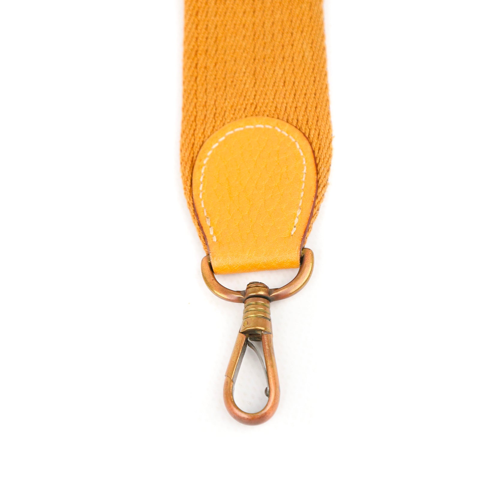 HERMÈS - Bandoulière en toile marron