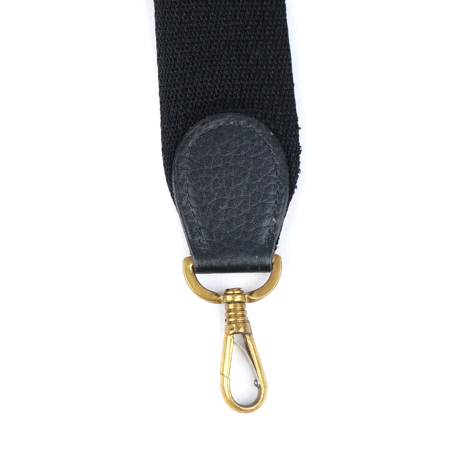HERMÈS - Bandoulière en toile noire