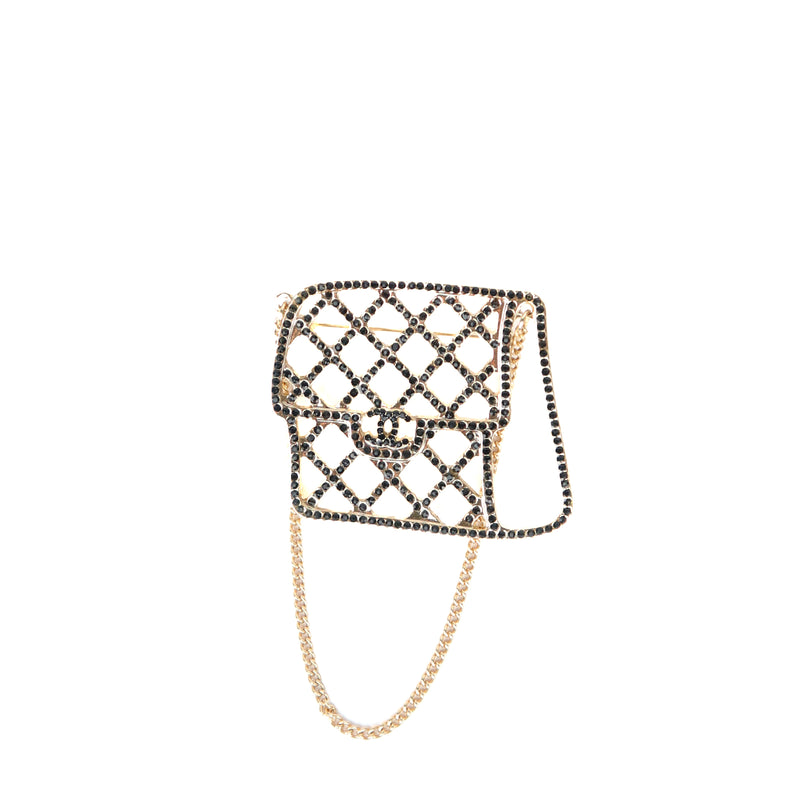 CHANEL - Broche Timeless en strass