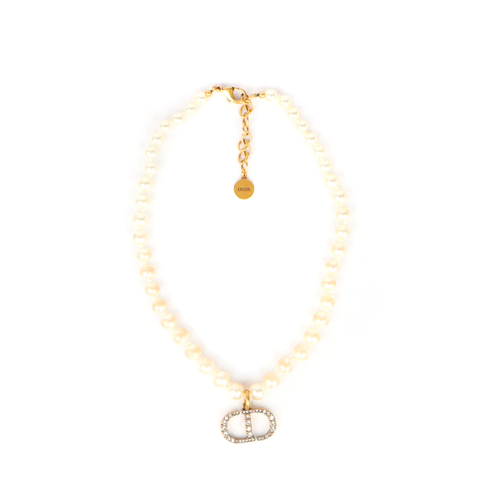DIOR - Collier CD 30 Montaigne perles et strass