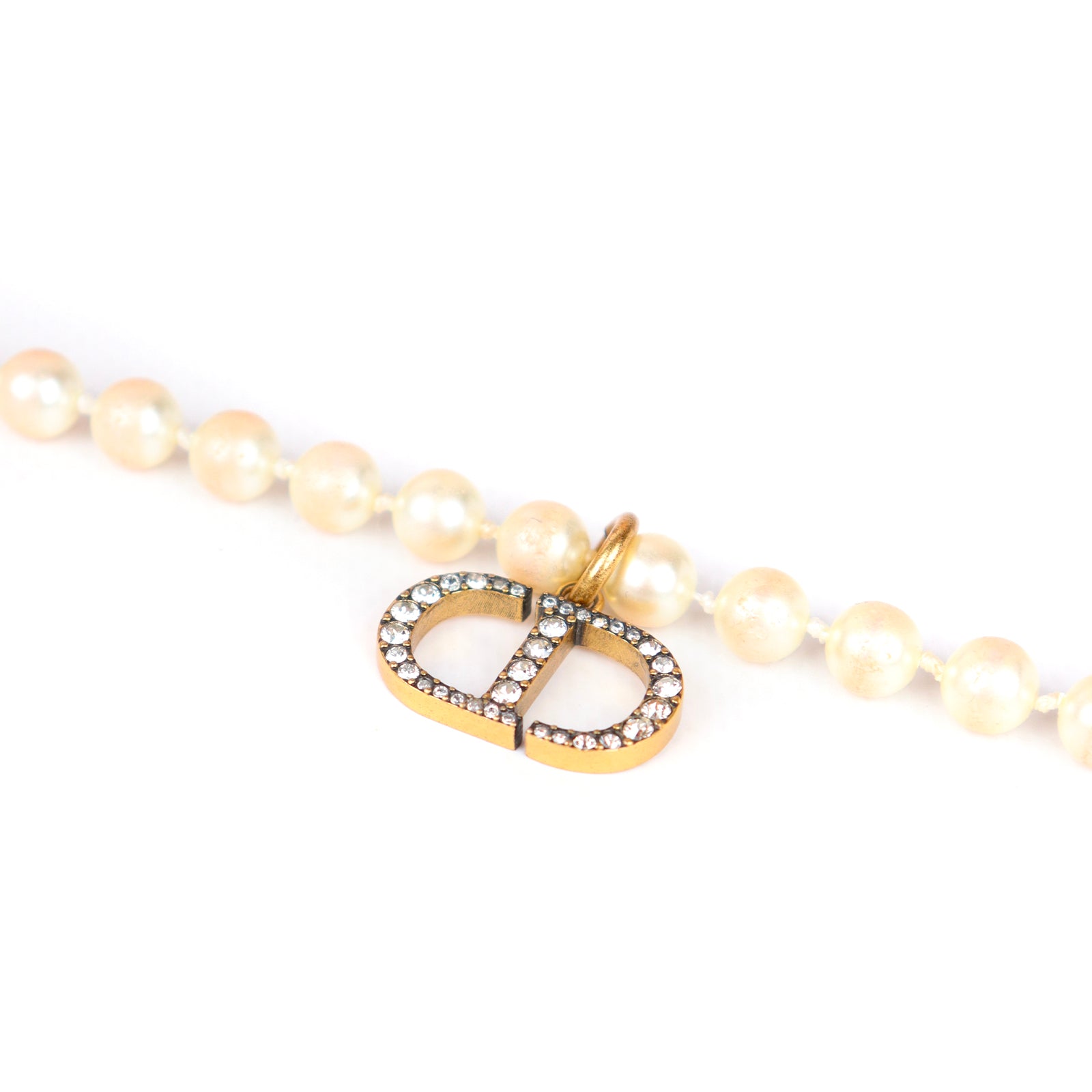 DIOR - Collier CD 30 Montaigne perles et strass