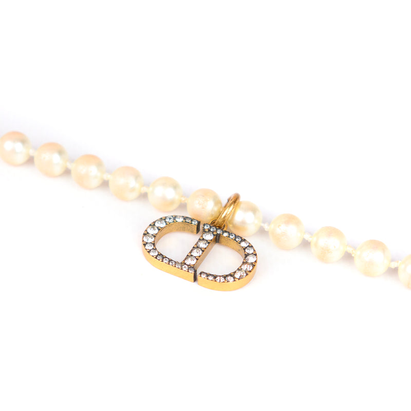 DIOR - Collier CD 30 Montaigne perles et strass
