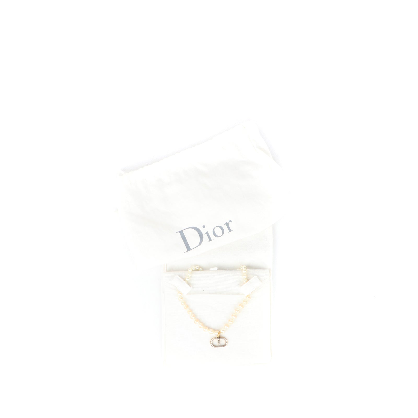 DIOR - Collier CD 30 Montaigne perles et strass