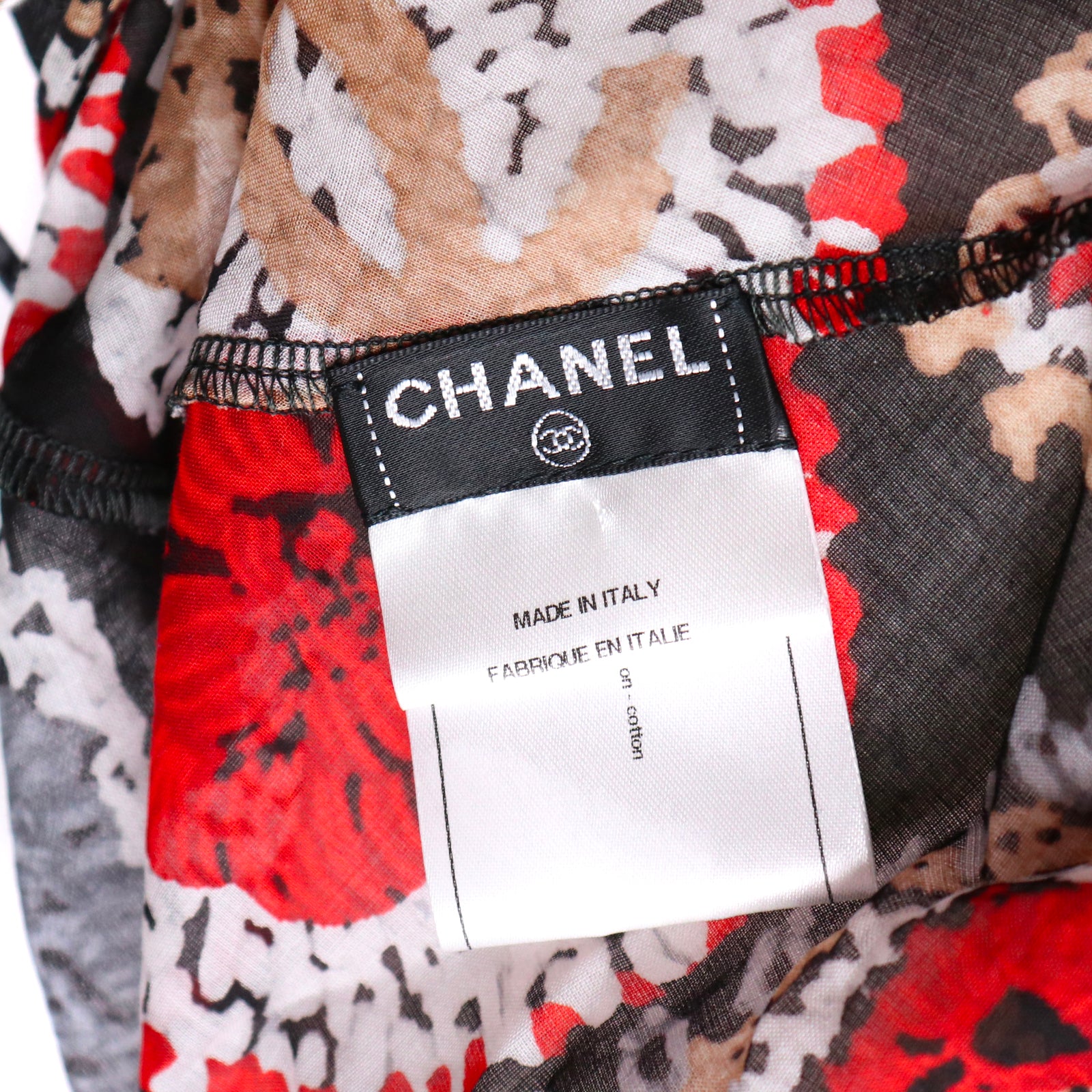 CHANEL - Ensemble top et pantalon à fleurs (T40)