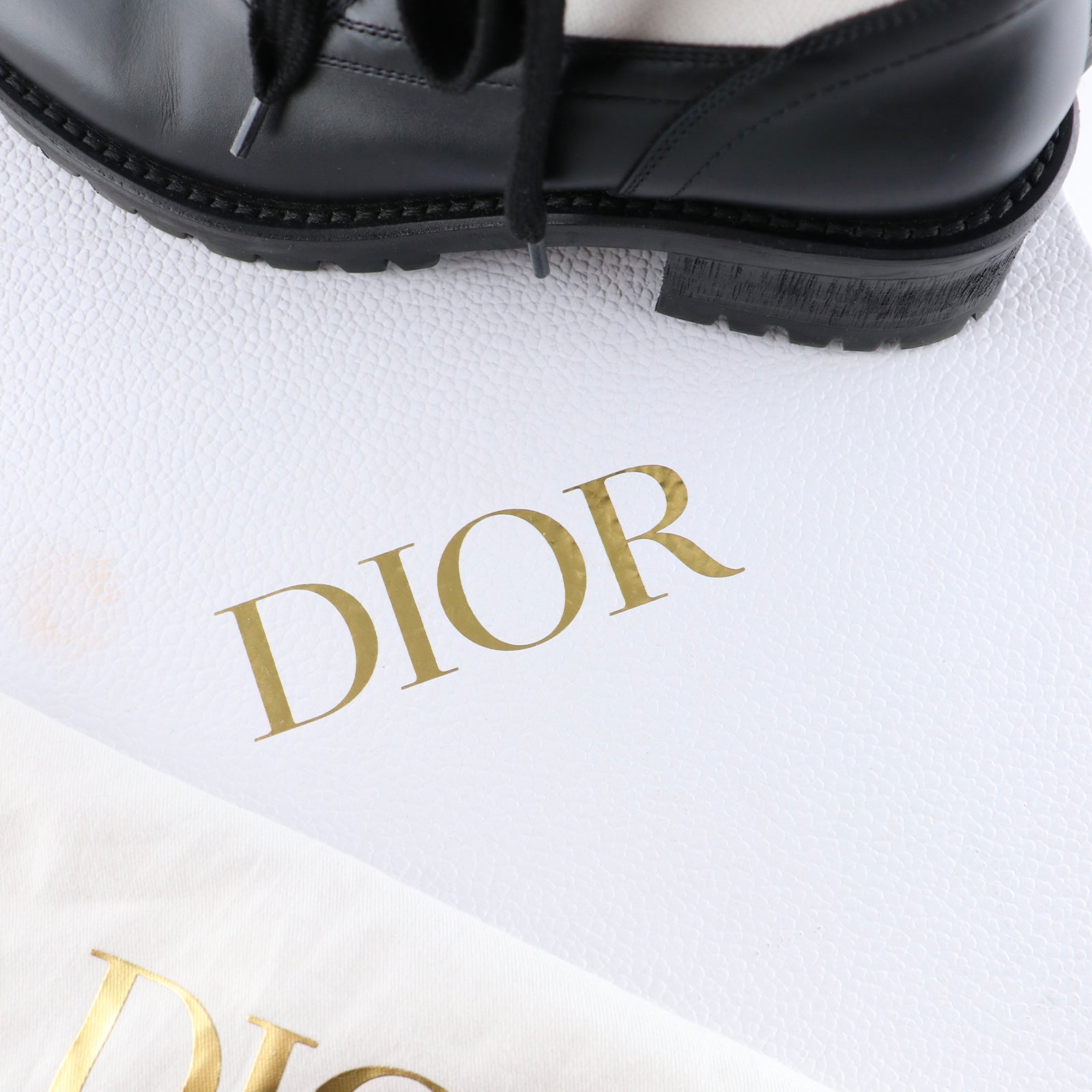 DIOR - Bottines Diorland en toile et cuir (T38)