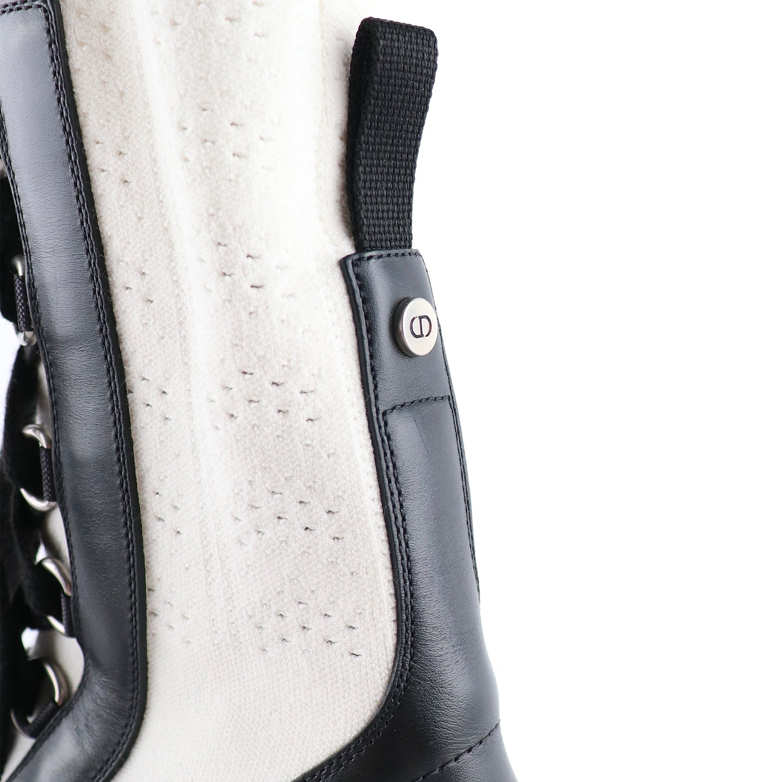DIOR - Bottines Diorland en toile et cuir (T38)