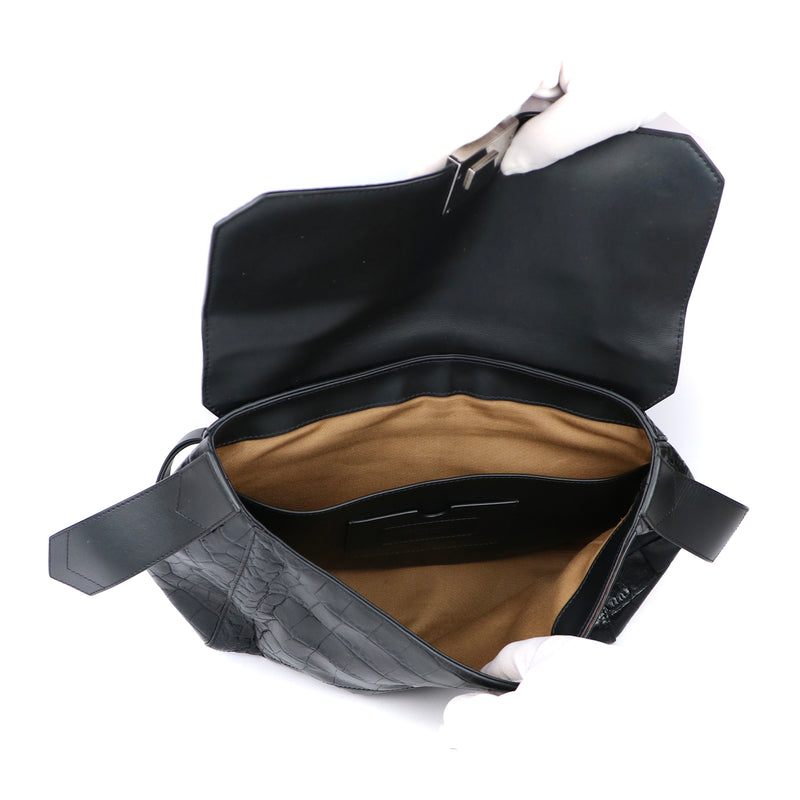 GIVENCHY - Sac à bandoulière en cuir embossé croco