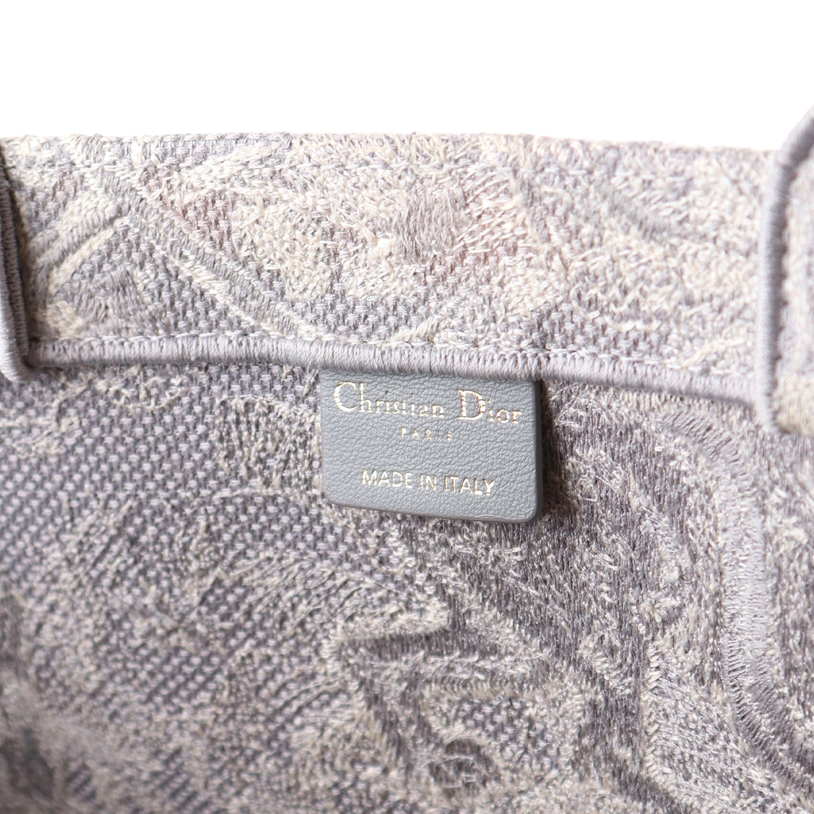 DIOR - Book Tote Large Toile de Jouy grise