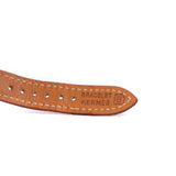 HERMÈS - Montre Kelly en cuir gold