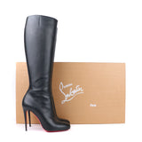 LOUBOUTIN - Bottes Fifi Botta en cuir noir (T39,5)