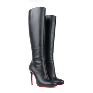 LOUBOUTIN - Bottes Fifi Botta en cuir noir (T39,5)