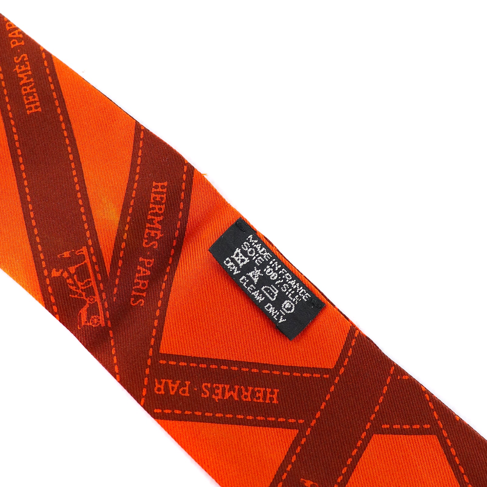 HERMÈS - Twilly en soie modèle Bolduc