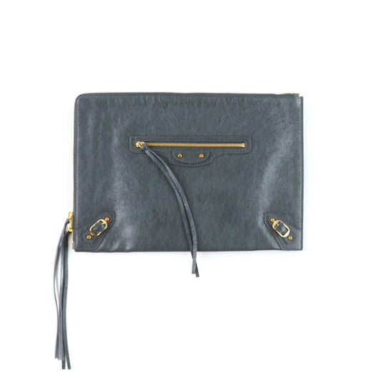 BALENCIAGA - Pochette en cuir Classic