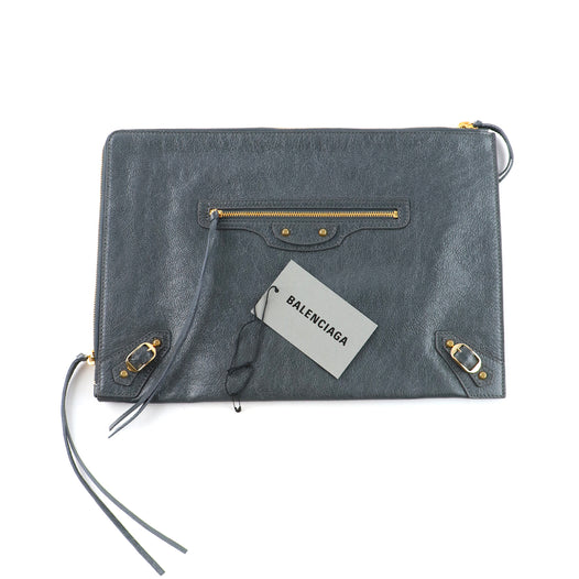 BALENCIAGA - Pochette en cuir Classic