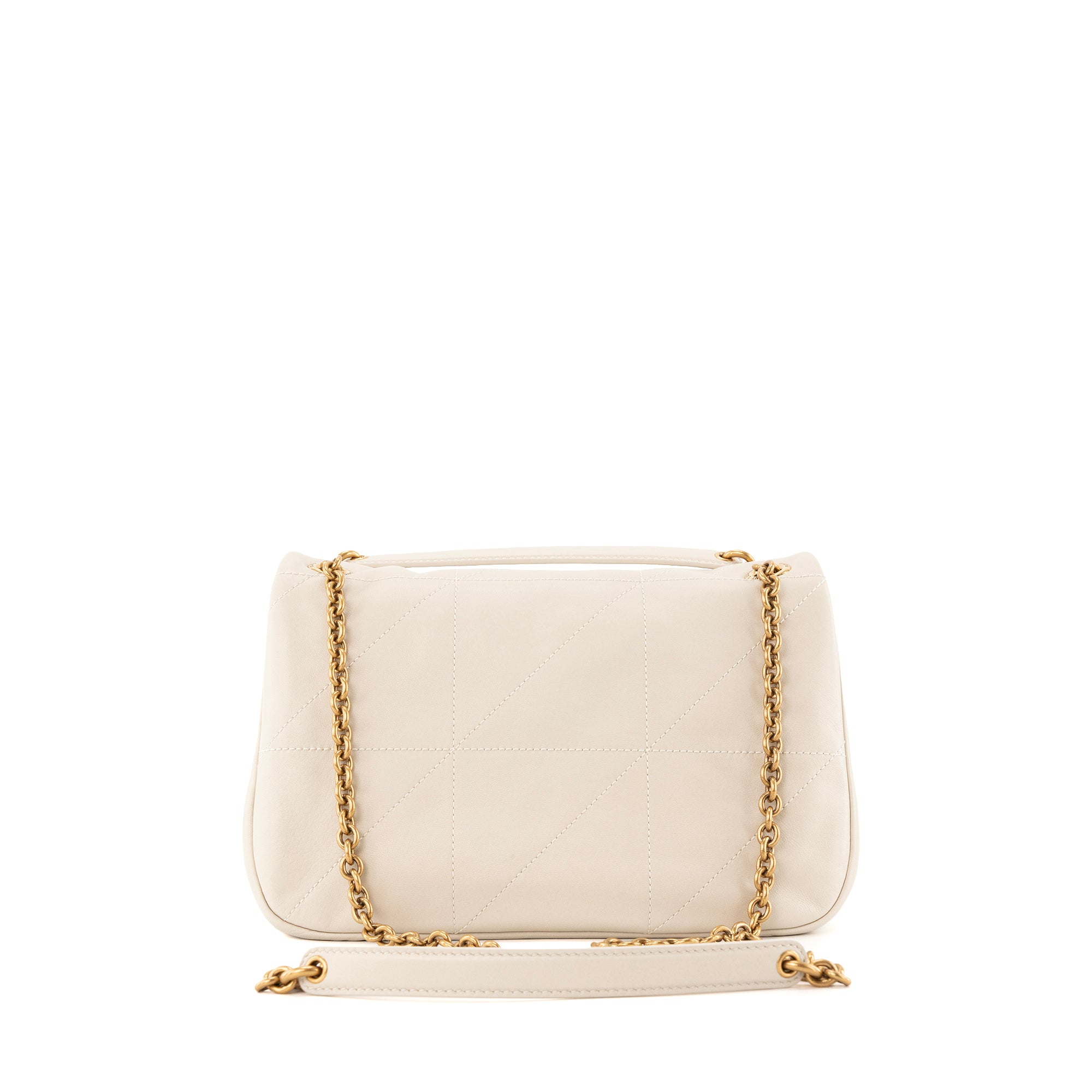SAINT LAURENT - Sac à bandoulière Jamie Saint Laurent en cuir lisse beige