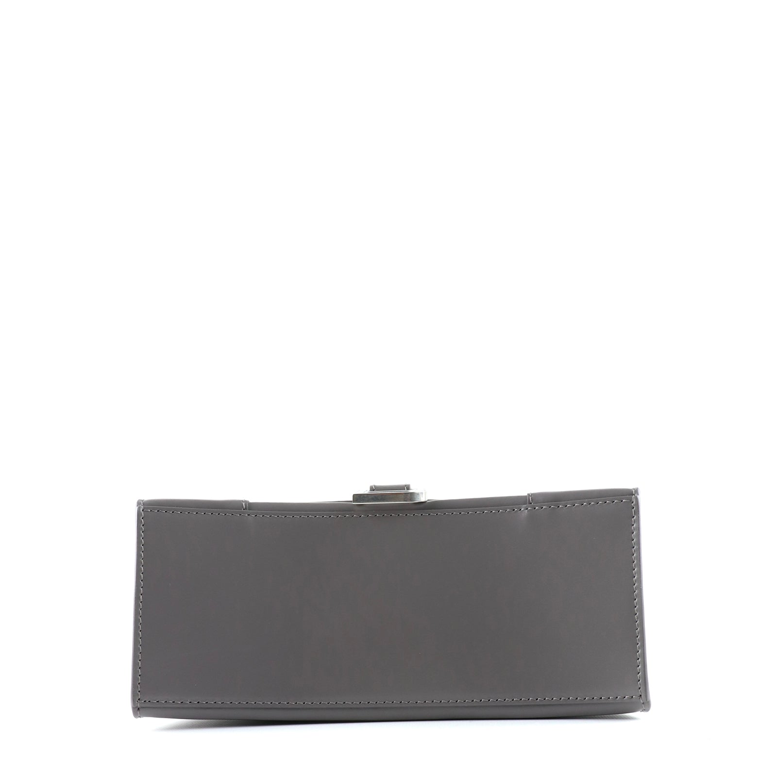 BALENCIAGA - Sac à bandoulière Hourglass en cuir gris
