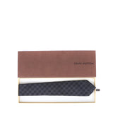 LOUIS VUITTON - Cravate en soie à motif damier graphite