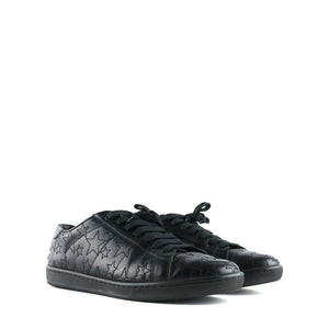SAINT LAURENT - Court Classic sneakers in black leather (T39.5)