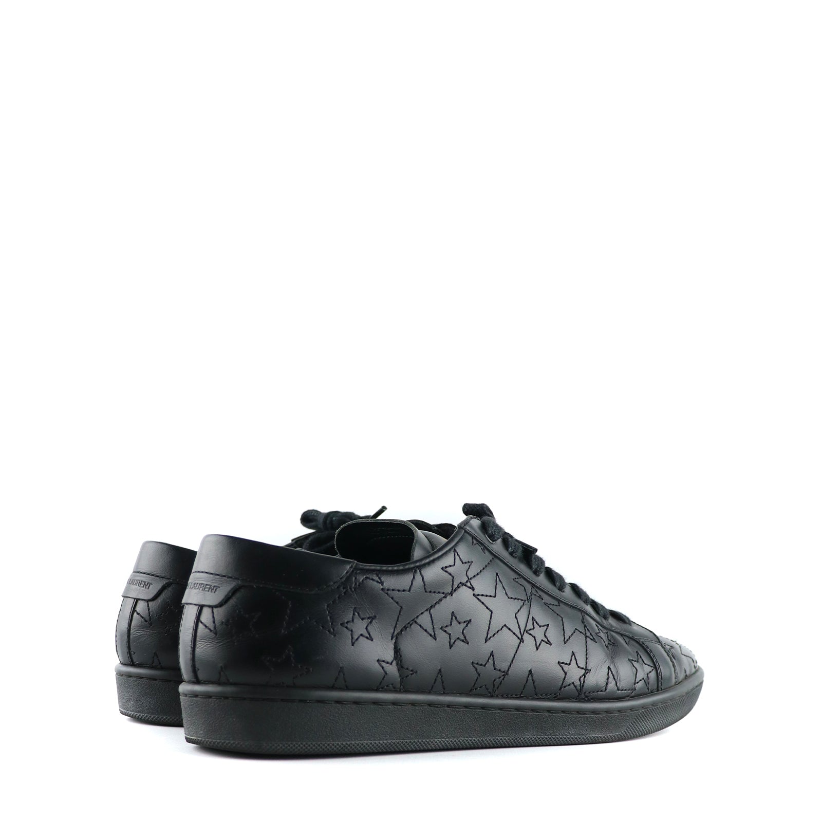 SAINT LAURENT - Court Classic sneakers in black leather (T39.5)