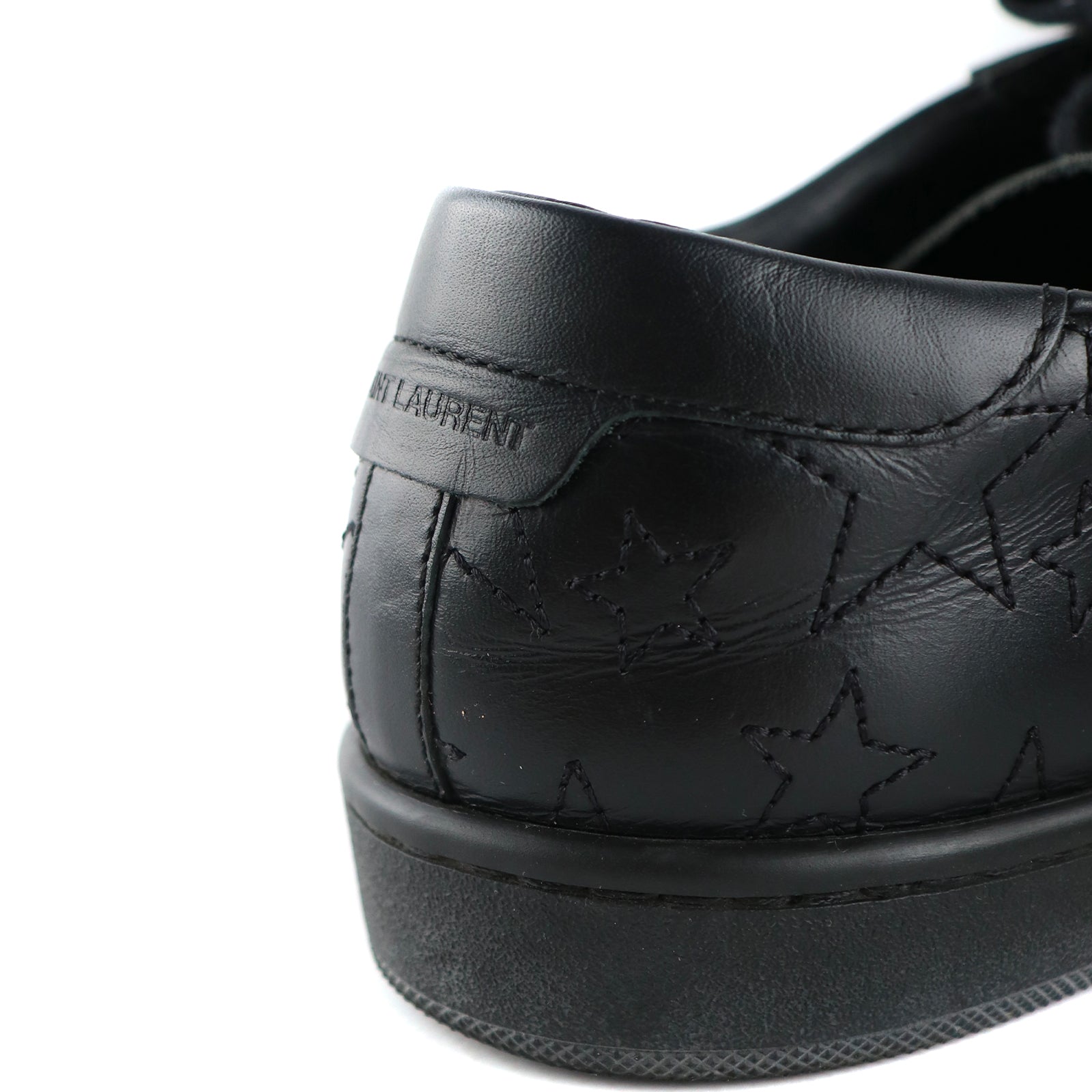 SAINT LAURENT - Court Classic sneakers in black leather (T39.5)