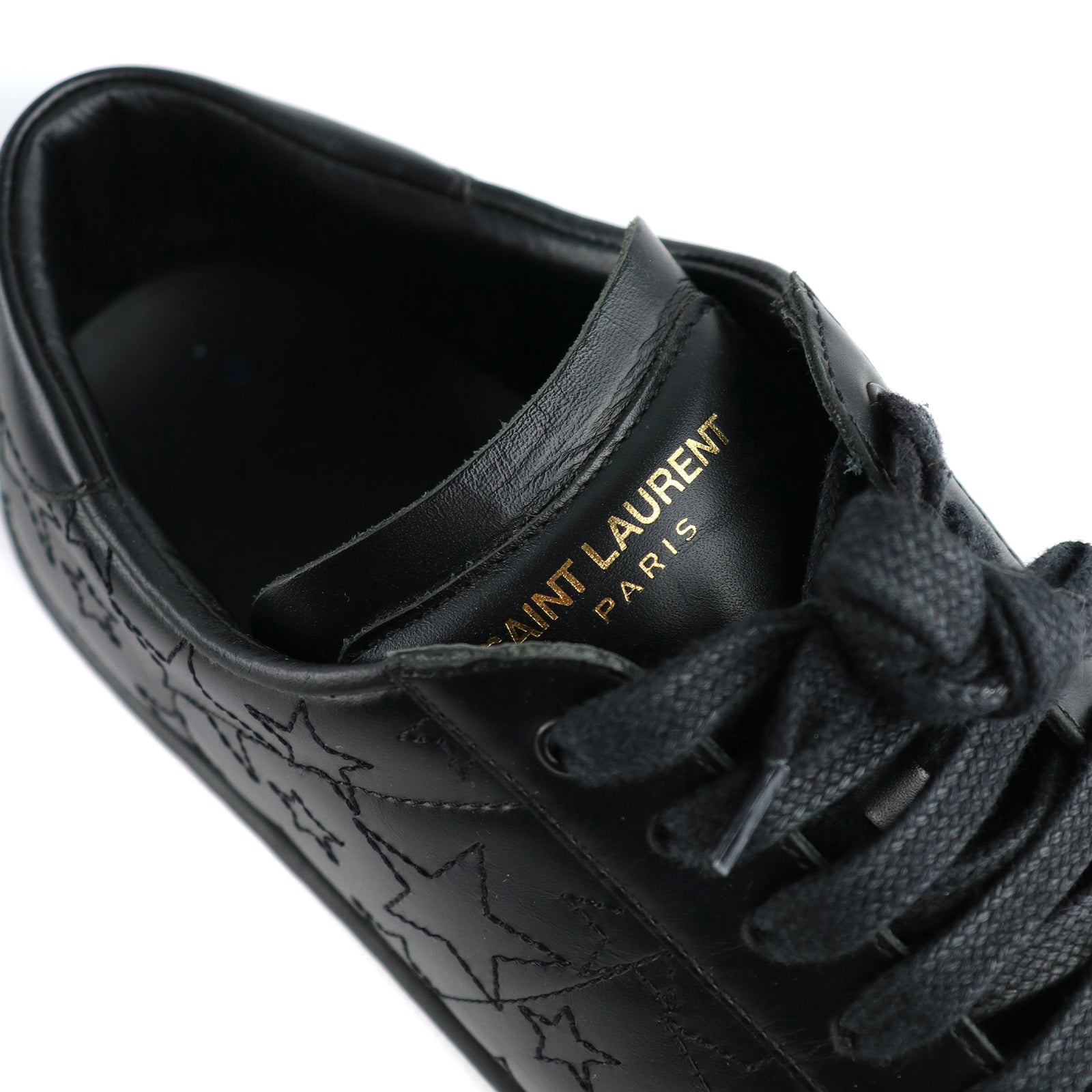 SAINT LAURENT - Sneakers Court Classic en cuir noir (T39,5)