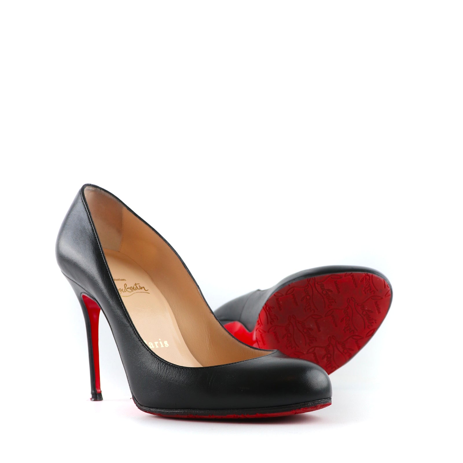 LOUBOUTIN - Fifi pumps in black leather (T36.5)