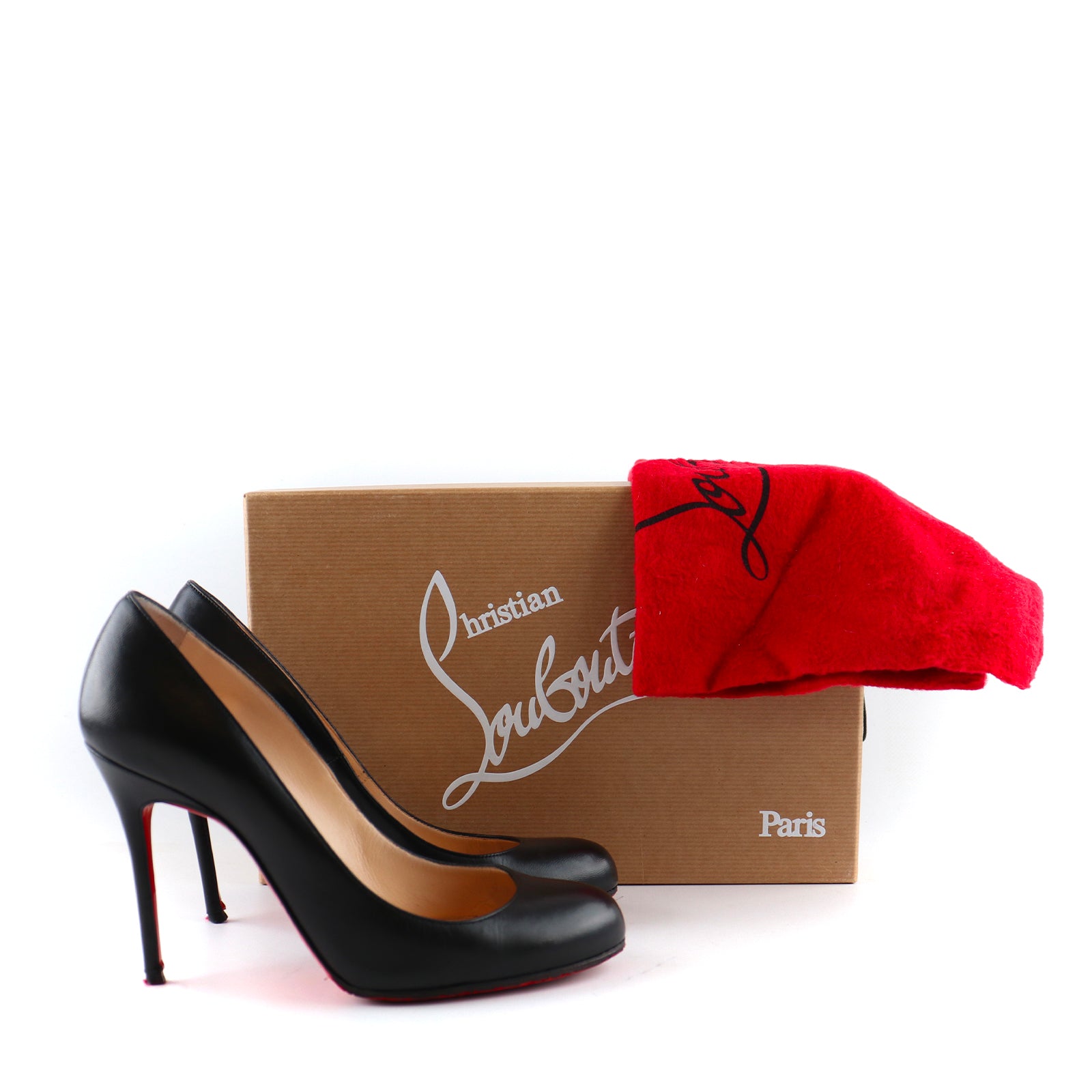 LOUBOUTIN - Fifi pumps in black leather (T36.5)