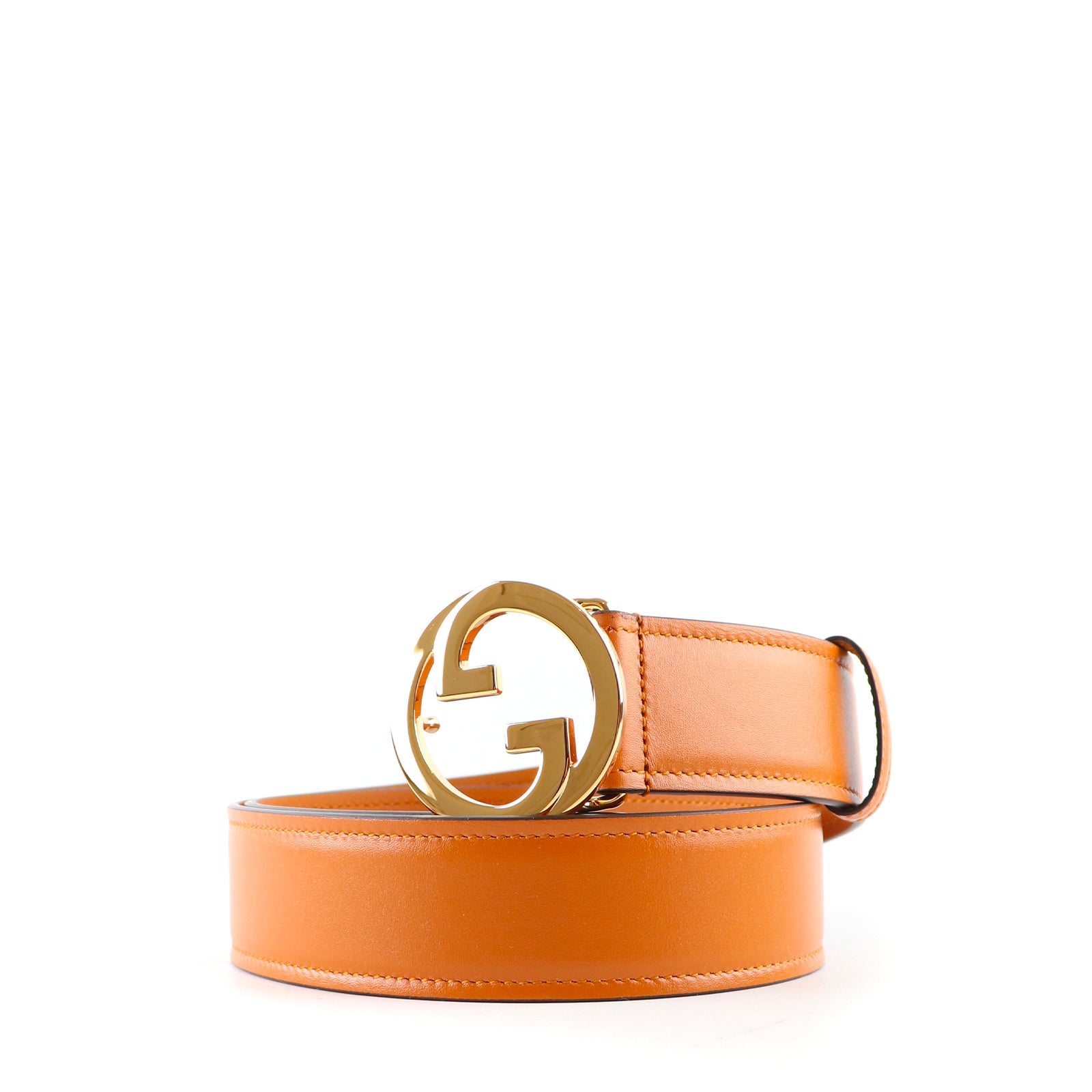 GUCCI - GG Blondie belt in brown leather (T85)