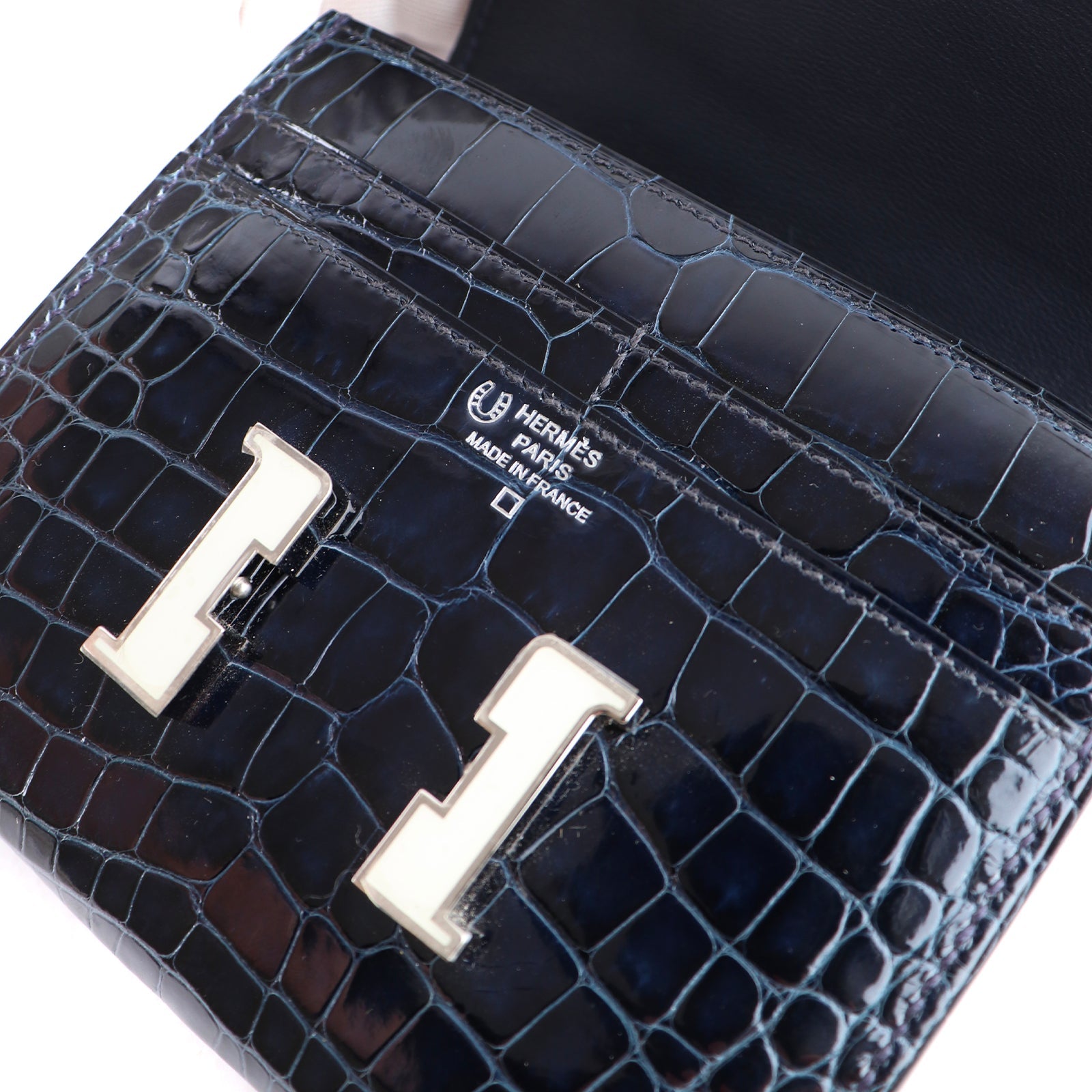 HERMÈS - Sac Constance mini en cuir exotique