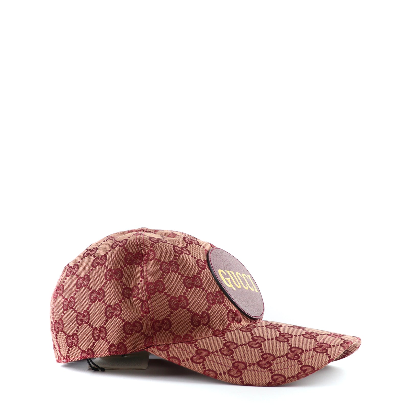 GUCCI - Casquette en toile bordeaux GG