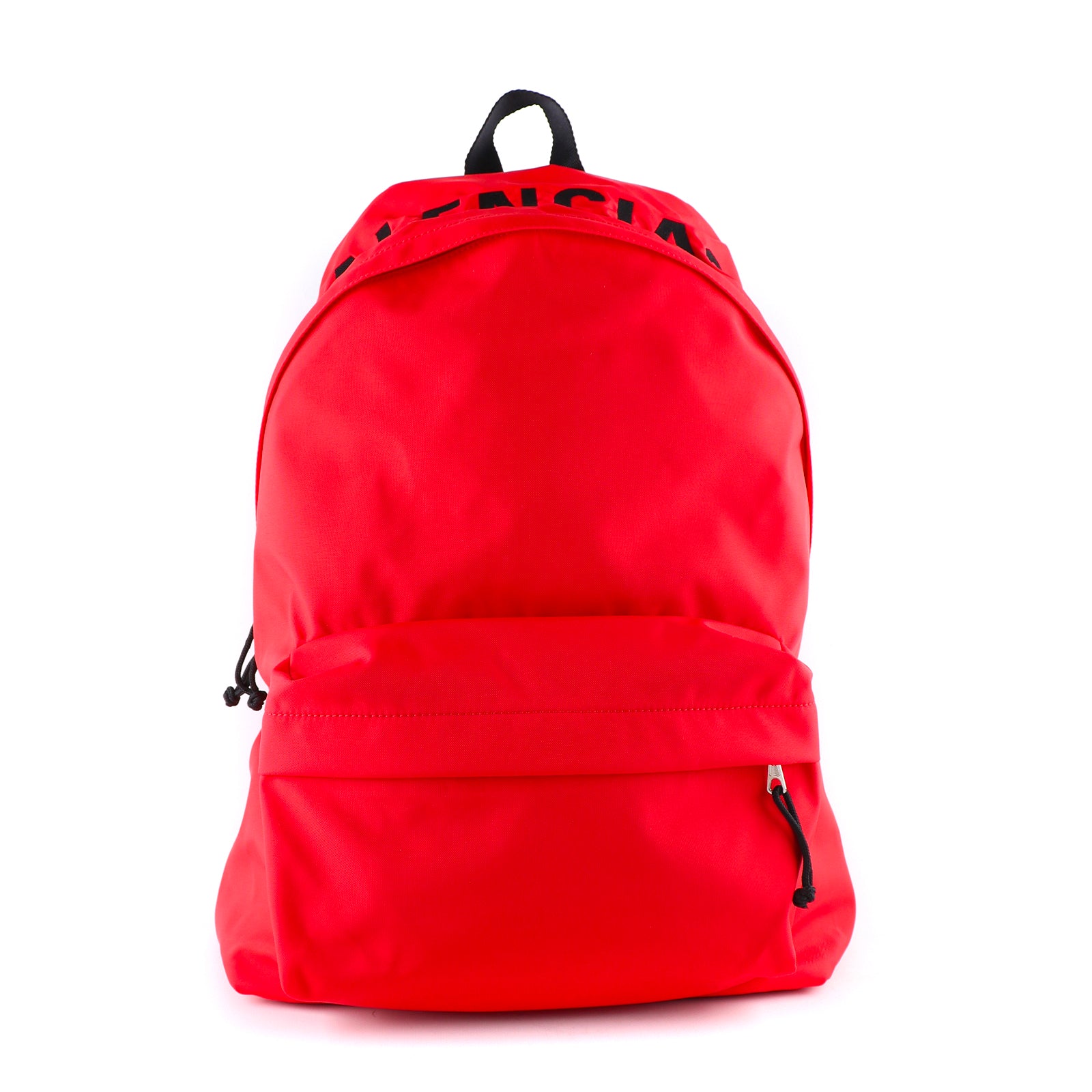 BALENCIAGA - Red nylon backpack