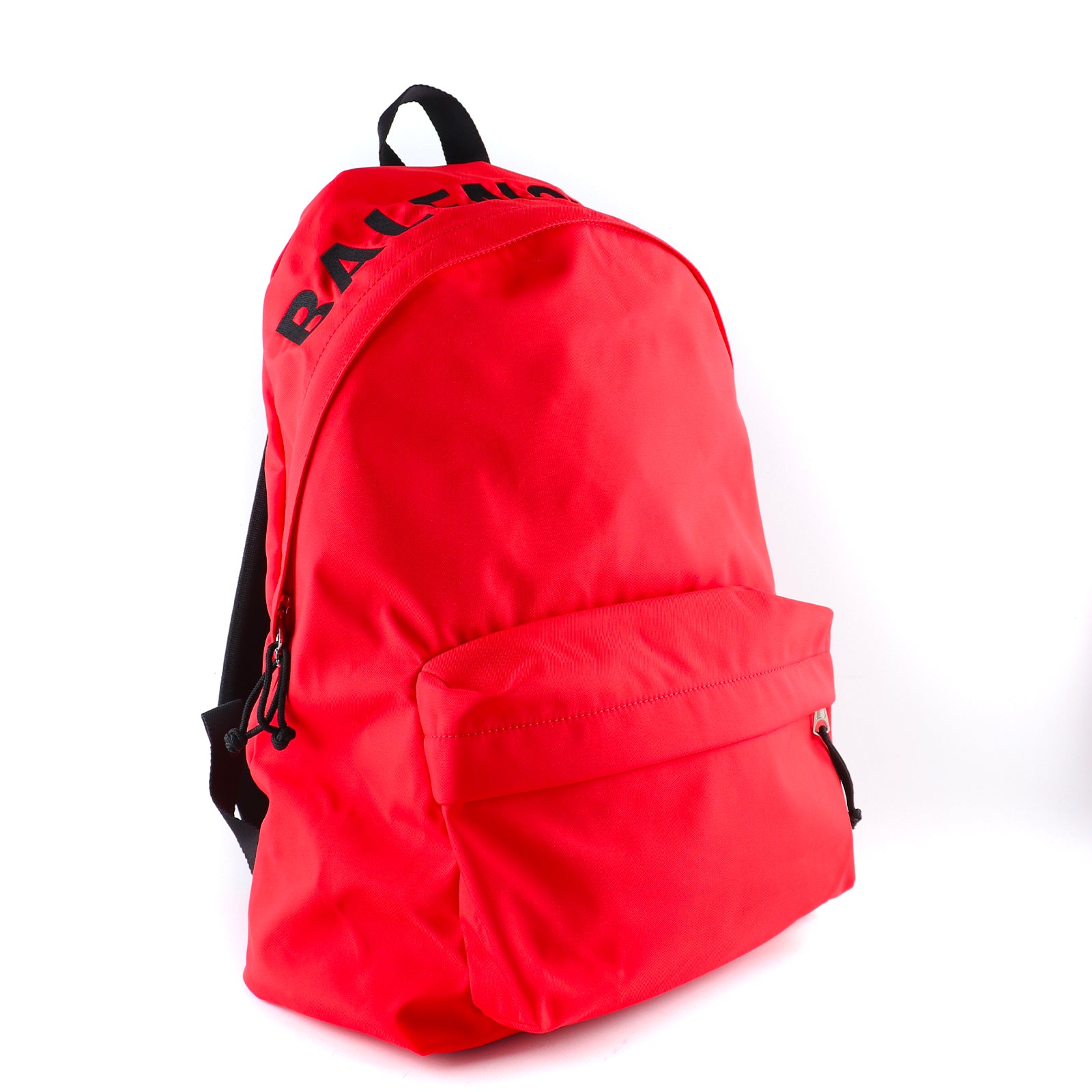 BALENCIAGA - Red nylon backpack