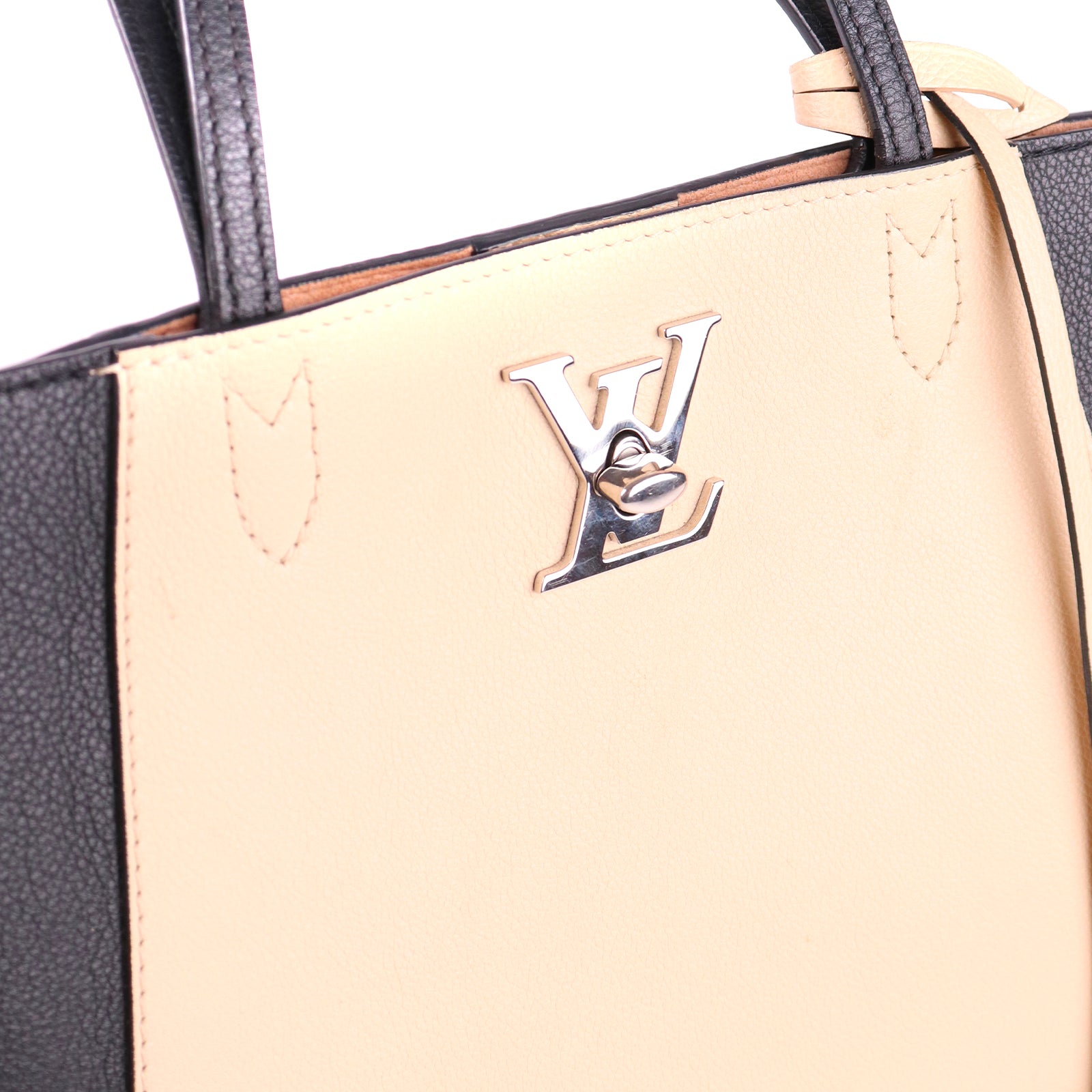 LOUIS VUITTON - Sac cabas Lockme twist bicolore