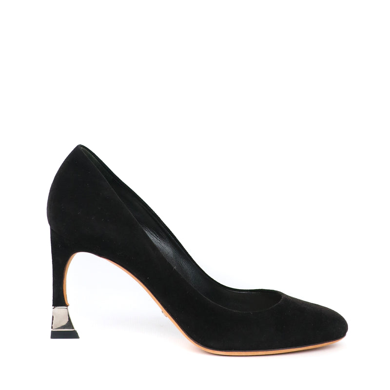 DIOR - Escarpins en daim noir (T37)