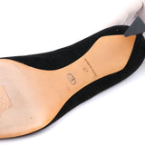 DIOR - Escarpins en daim noir (T37)